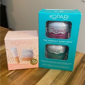 Kopari NEW 4 skincare product lot Perfect Body Duo Champagne Cheers